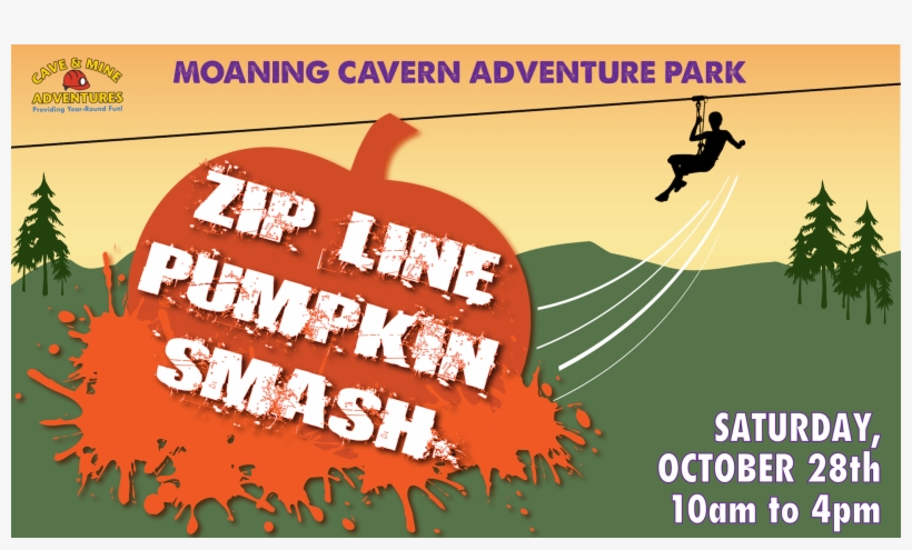 Have A Smashing Good Time This Halloween And Drop Pumpkins - Moaning Caverns Adventure Park, transparent png download