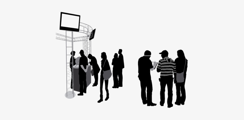 Image Of People Attending A Trade Show - Trade Show Png, transparent png download