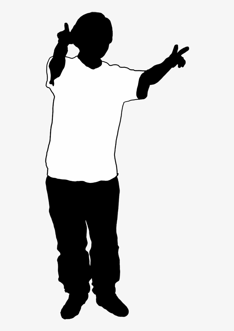 Victory Child Black White - Standing, transparent png download