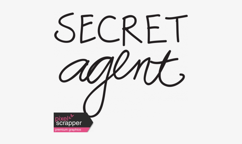 Dad Word Art Secret Agent - Fearless Word, transparent png download