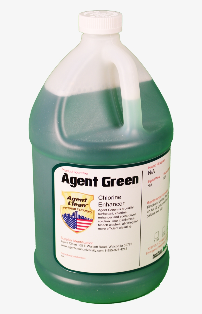 Agent Clean - Agent Green - Chlorine Enhancer - - Plastic Bottle, transparent png download