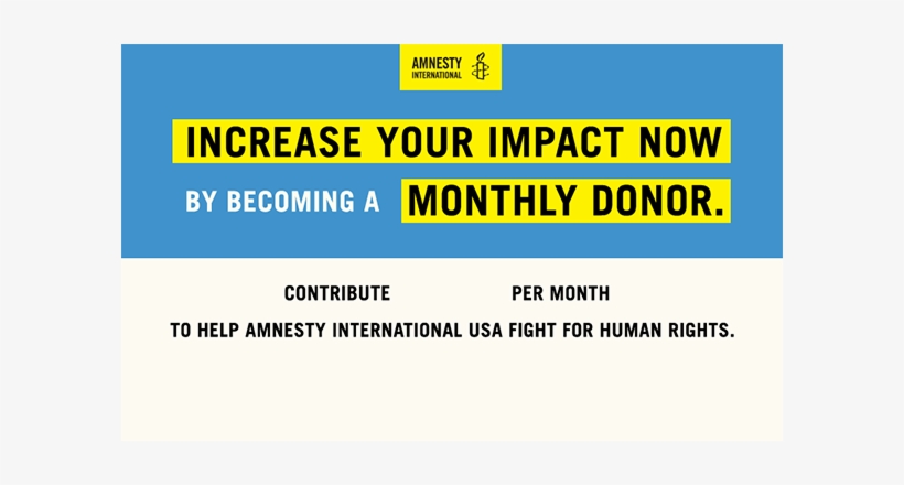 Continue With My Gift - Amnesty Donate, transparent png download