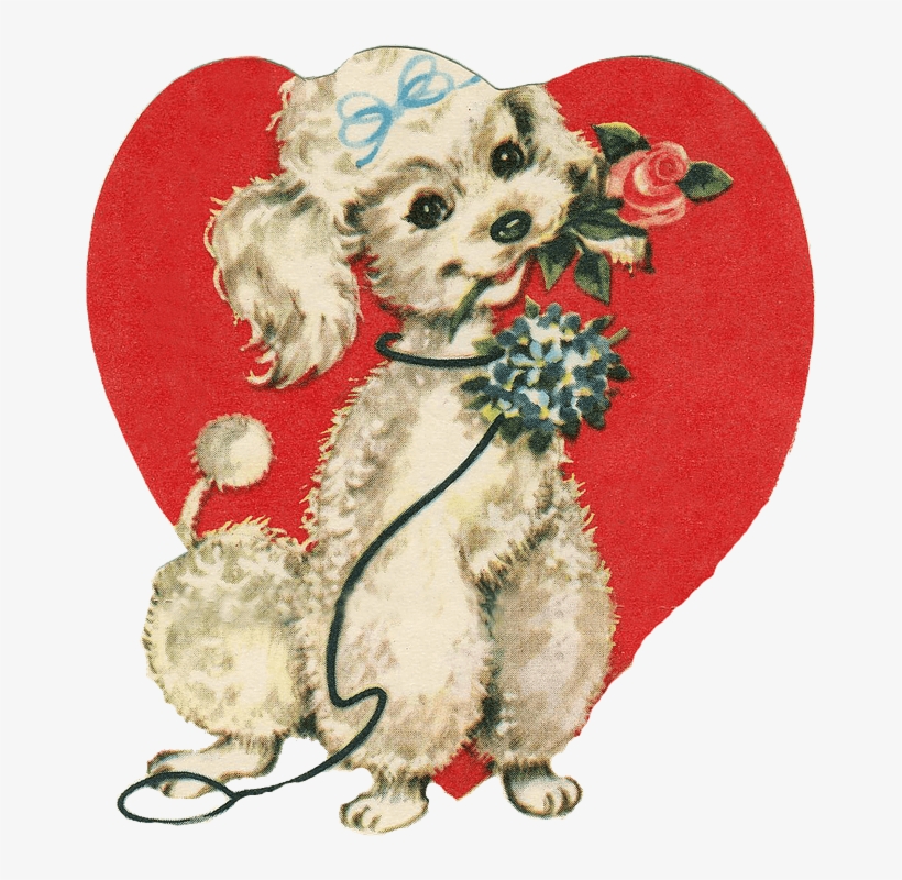 Cute Little Dog Holding A Rose Png - Süßer Welpe Mit Der Rose, Malend Notizblock, transparent png download