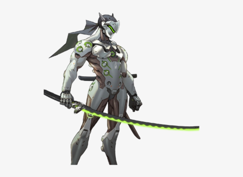 1 Overwatch Genji 350 - Genji Vs Gray Fox, transparent png download