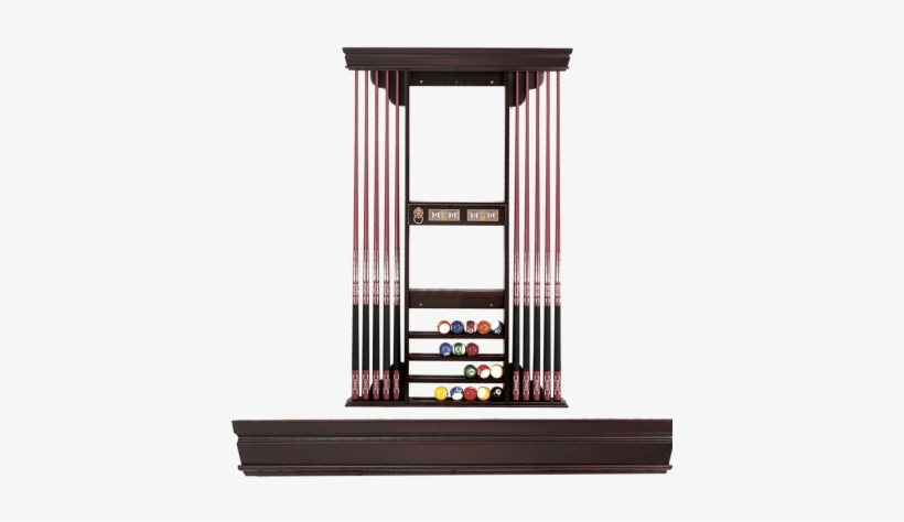 Augusta Deluxe Cue Rack - Pool Table Cabinet, transparent png download