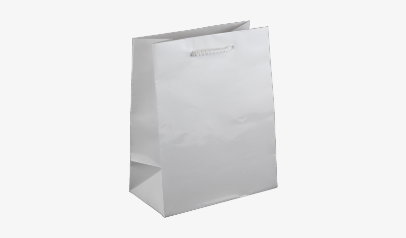 Glossy White Paper Baby - White Glossy Paper Bag, transparent png download