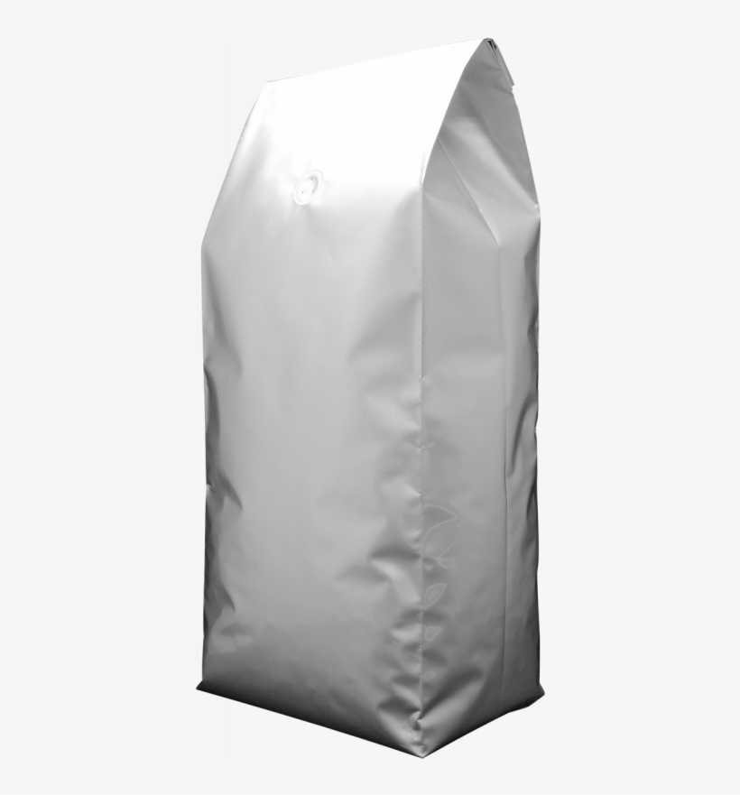 5kg Foil Side Gusset Bag With Valve, Silver - 1kg Foil Coffee Bags With Valve, transparent png download