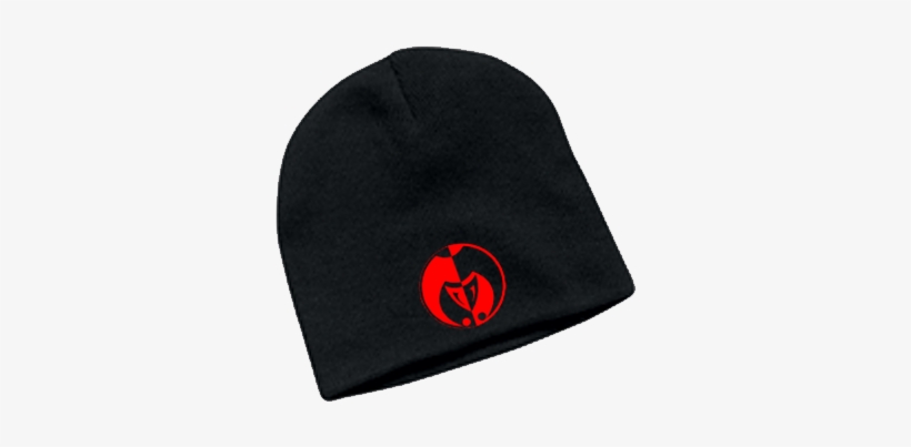 Image Of Red On Black Legacy Seal Beanie - Beanie, transparent png download