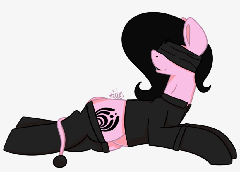 Sushie, Blindfold, Laying Down, Oc, Oc Only, Oc - Cartoon, transparent png download