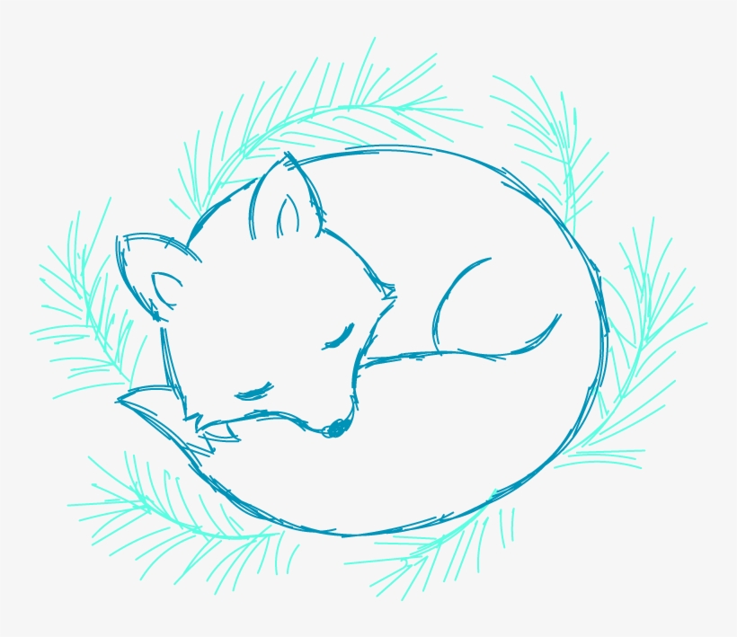 To Draw A Fox Illustration In Adobe Illustrator - 狐狸 黑白, transparent png download