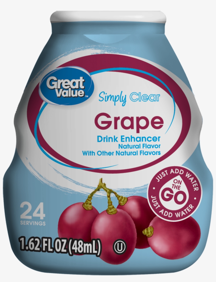 Great Value Electrolyte Blue Raspberry Drink Enhancer,, transparent png download