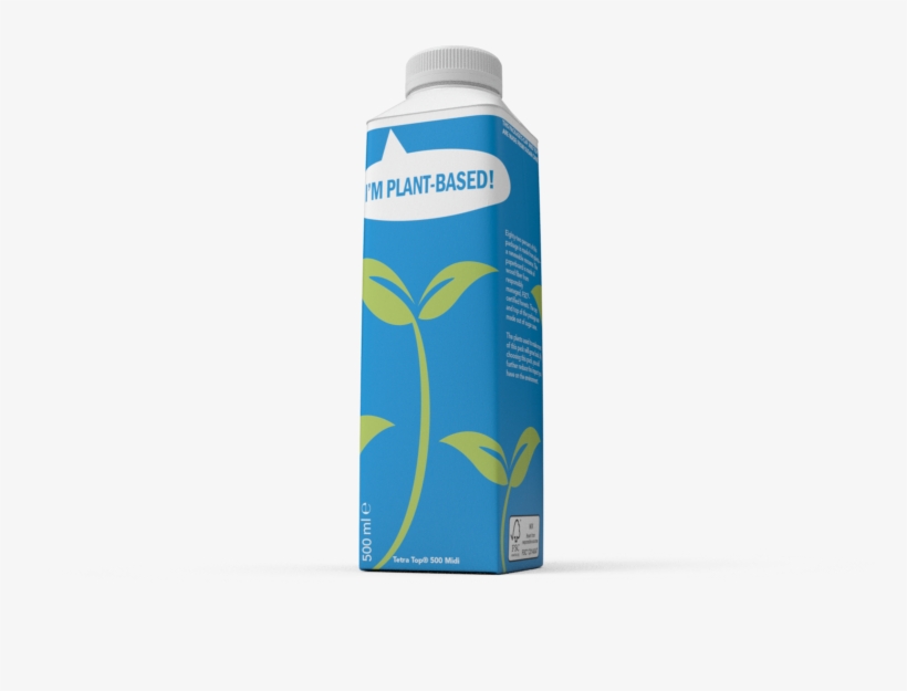 First Tetra Top Carton Bottle With Bio-based Plastic, transparent png download