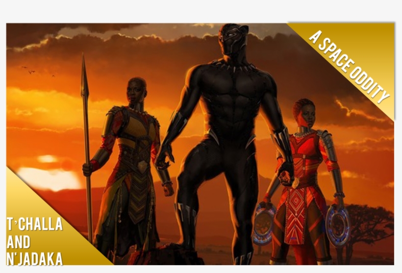 T'challa And N'jadaka Is The Centerpiece Of The Film - Black Panther Movie Sunset, transparent png download