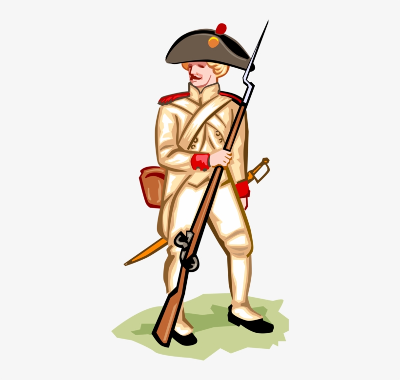 Vector Illustration Of American Revolution French Soldier - Bill Of Rights Quartering Of Soldiers, transparent png download