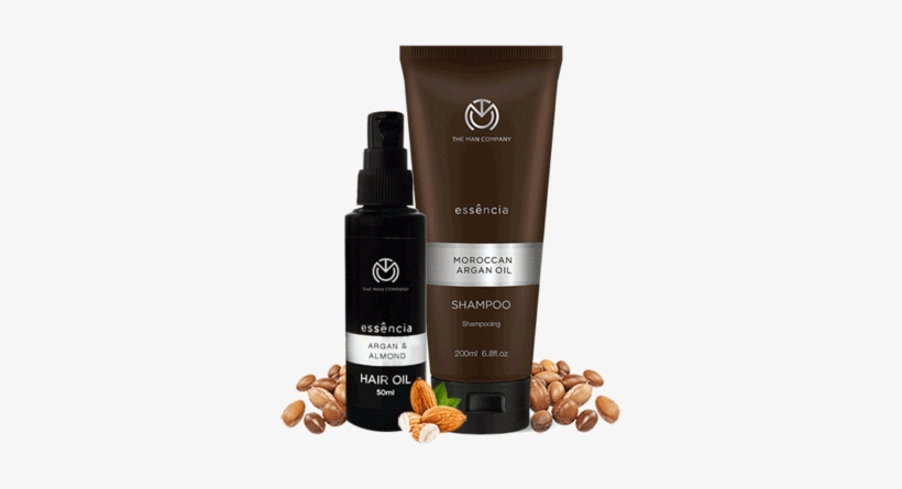 Hair Oil And Shampoo Set - Man Company Argan And Almond Oil, transparent png download