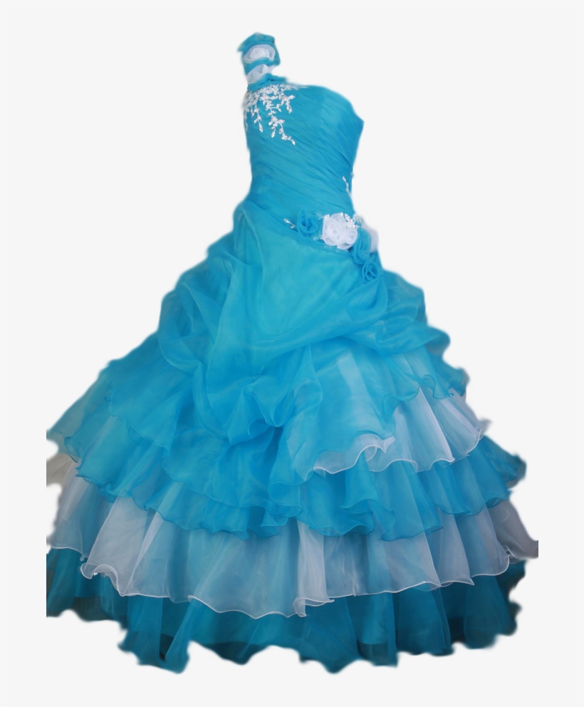 Dress Png - Blue Wedding Dress Png, transparent png download