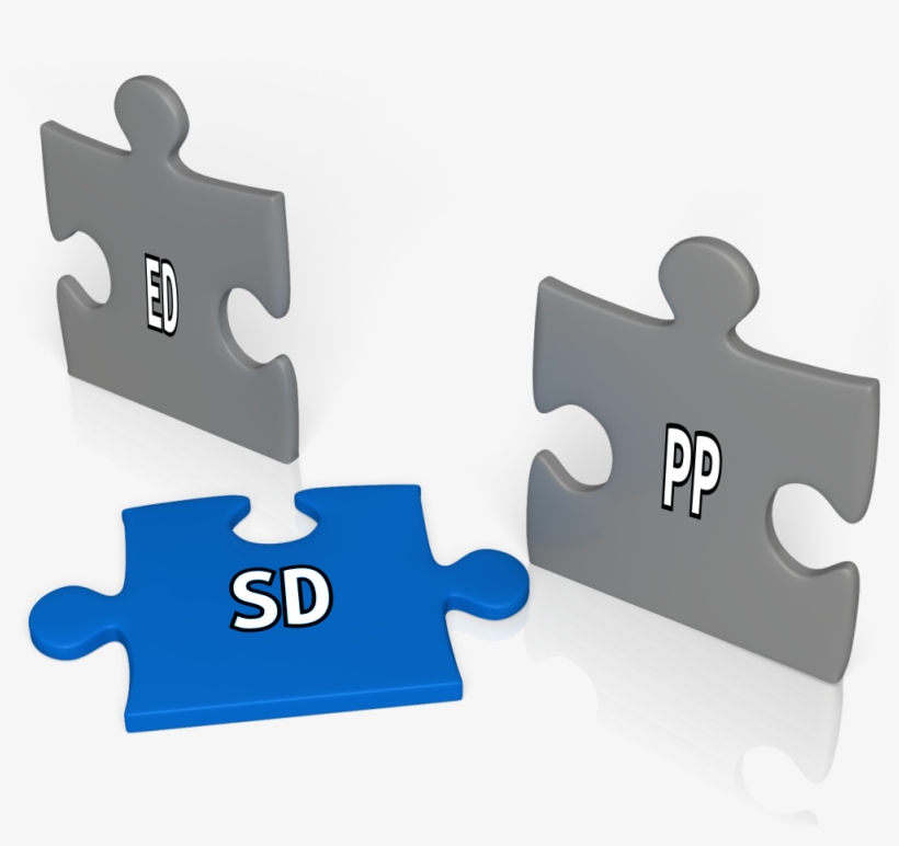 Three 3d Puzzle Pieces With Words On Them - Management, transparent png download