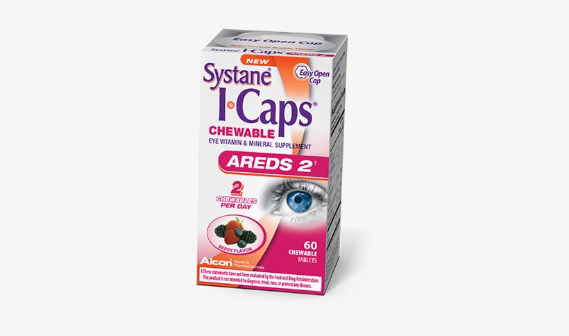 Chewable Areds 2 Vitamin - Systane Icaps Eye Vitamin, transparent png download