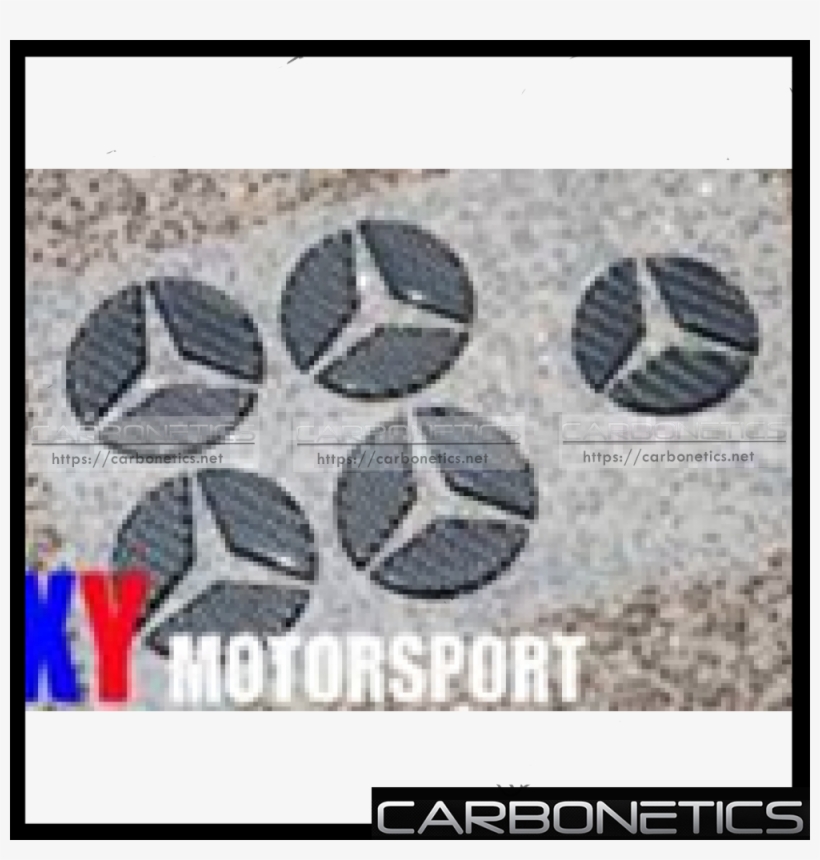 Carbon Fiber Hood Emblem Badge Wheel Hub Center Caps - Cobblestone, transparent png download