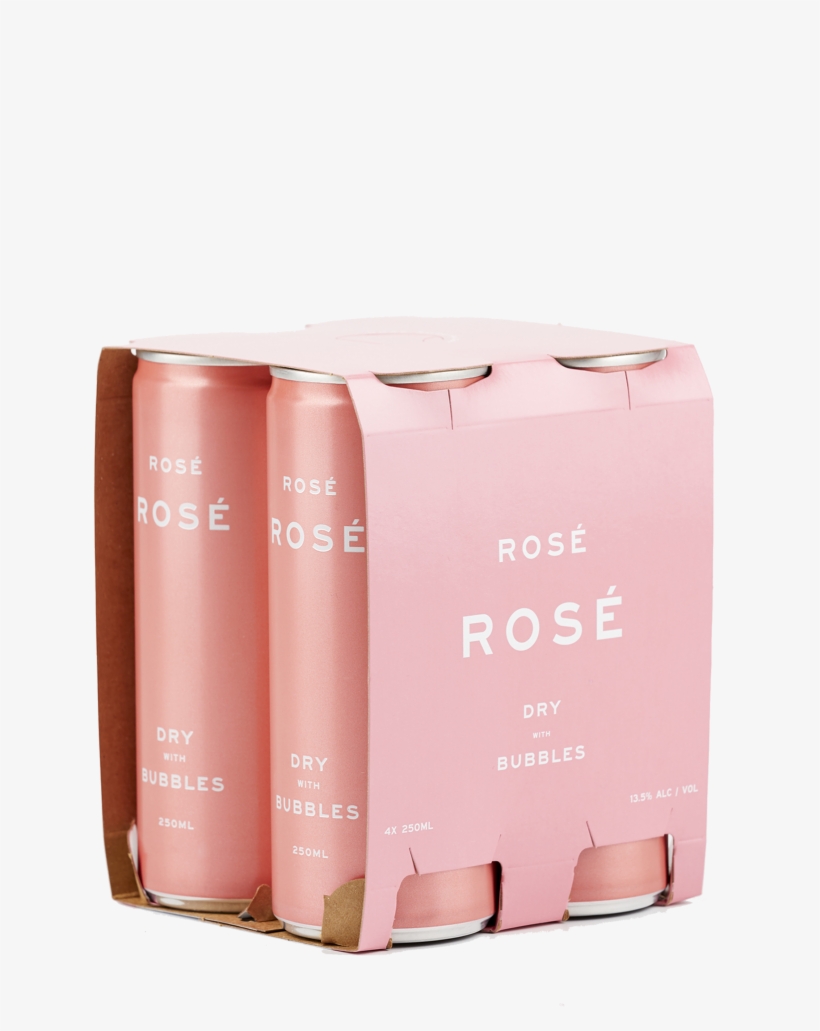 Rose Rose Dry With Bubbles Cans 250ml 4 Pack, transparent png download