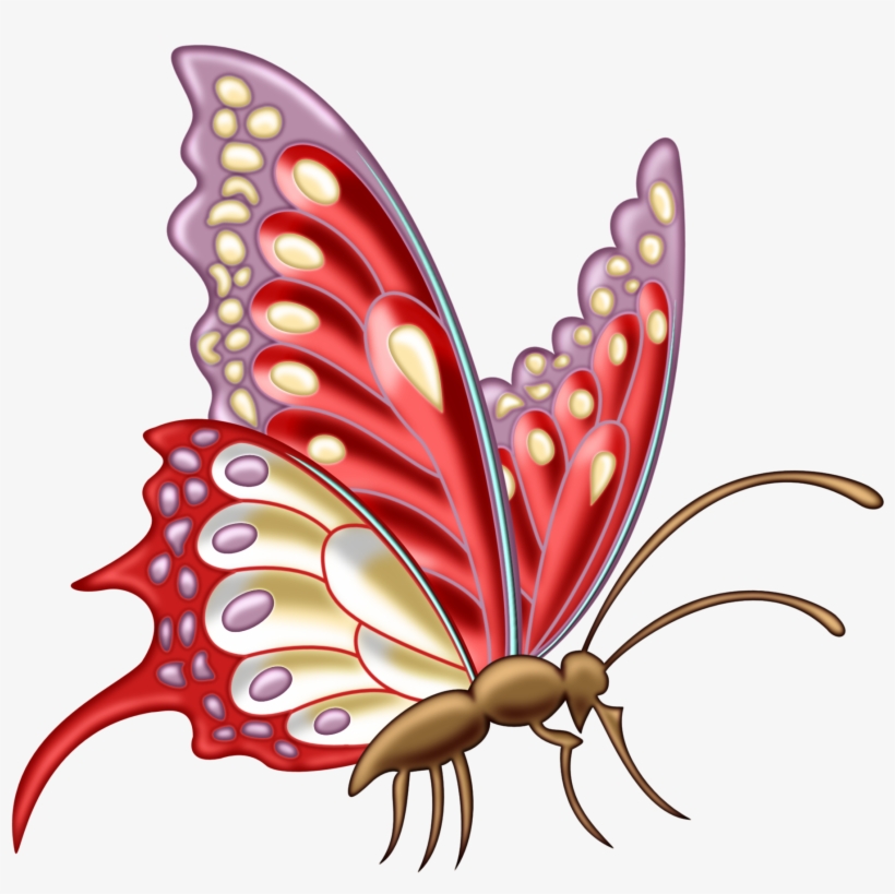 Clipart Insect Drawing Butterfly Png - Custom Order Large Oval Blue Topaz And Square Yellow, transparent png download
