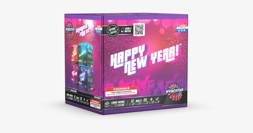 Happy New Year Celebrations 12 Shot Xl Aerial - Party, transparent png download