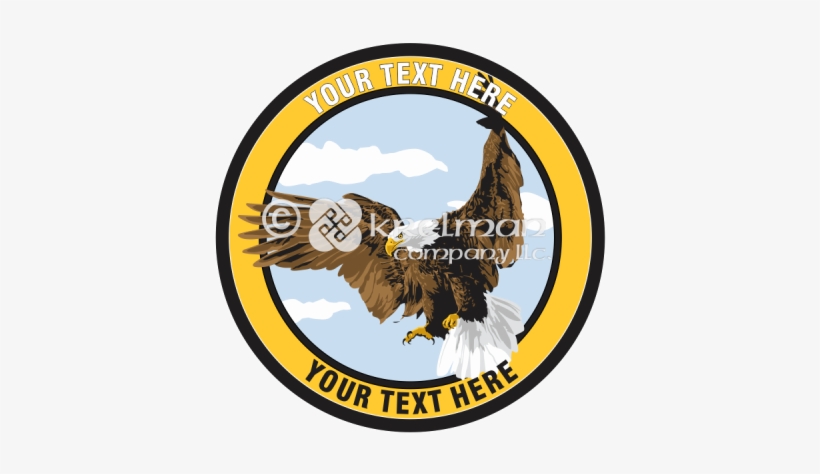 K2212 Bald Eagle In Flight - Emblem, transparent png download