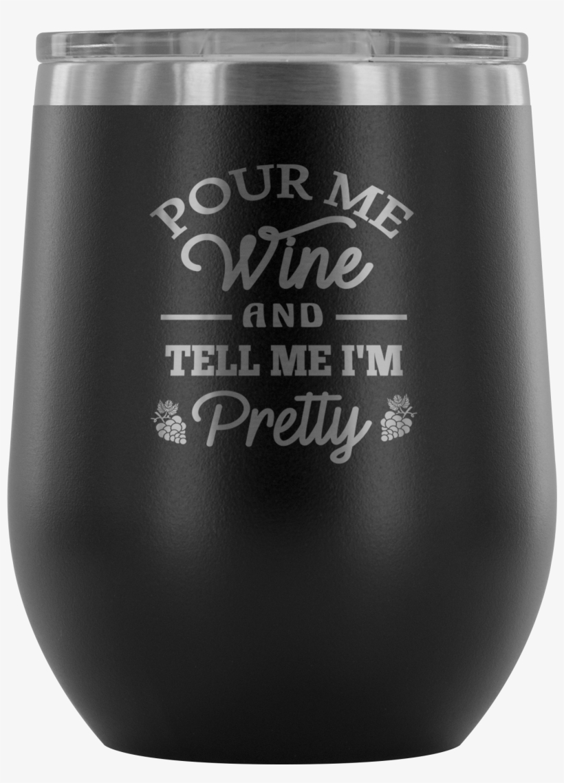 Pour Me Wine 12oz Stainless Steel Wine Tumbler - Tumbler, transparent png download