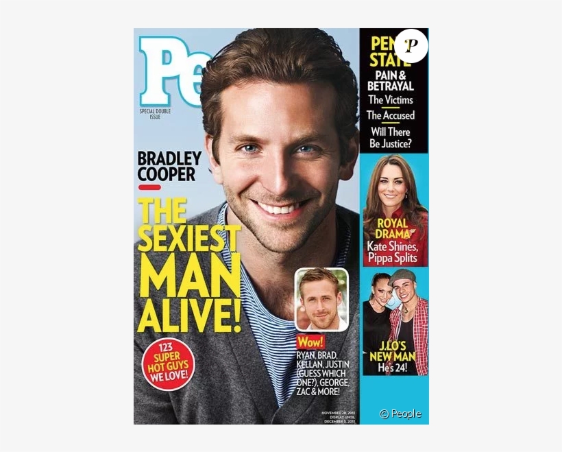 Bradley Cooper Est L'homme Le Plus Sexy De - People's Sexiest Man Alive Cover, transparent png download