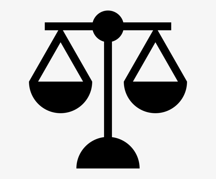 Justice Scale Rubber Stamp - Icon, transparent png download
