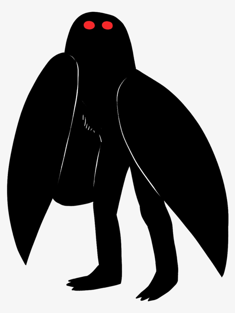 Mothman Clear Sticker - Thumbnail, transparent png download