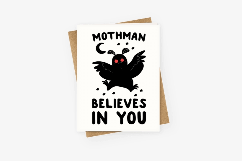 Mothman Believes In You Greeting Card - Mothman Mug, transparent png download