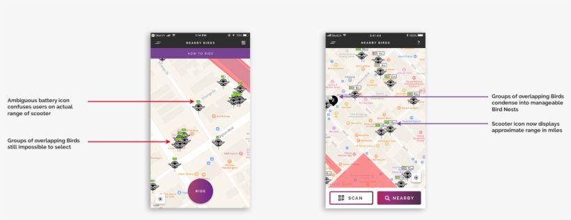 Current Bird App & Redesigned Version (right) - Portable Network Graphics, transparent png download