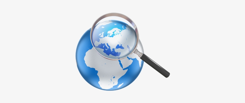Search2 - Europe And Asia Globe, transparent png download