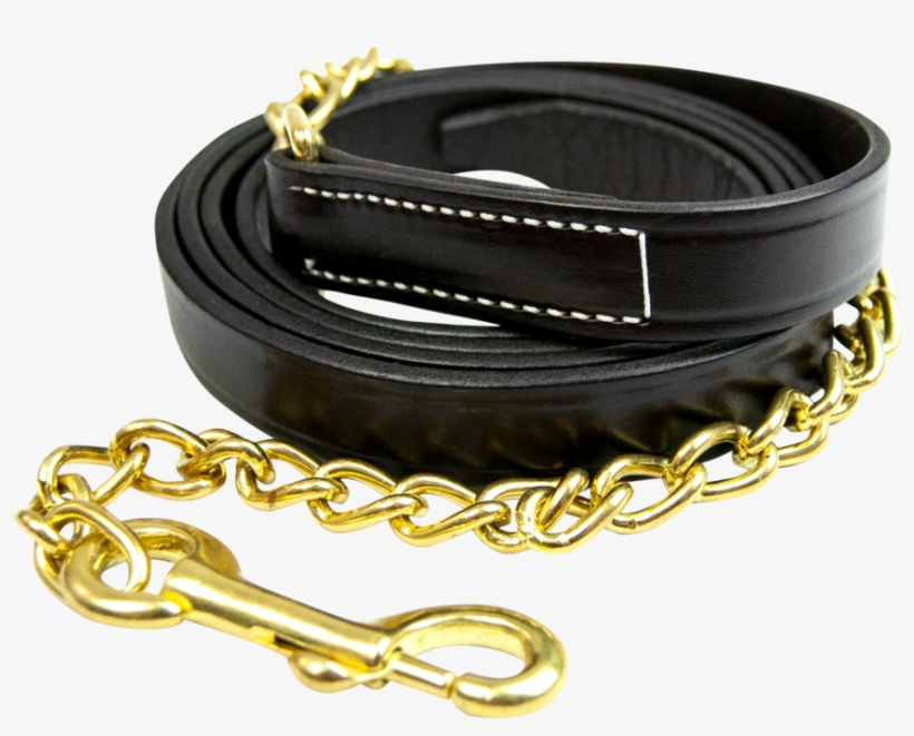Leather Lead With 30" Chain - Horse Leads, transparent png download