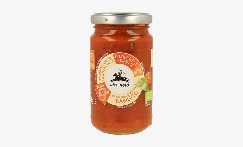 Organic Tomato And Basil Sauce - Alce Nero Organic Porcini, 200g, transparent png download