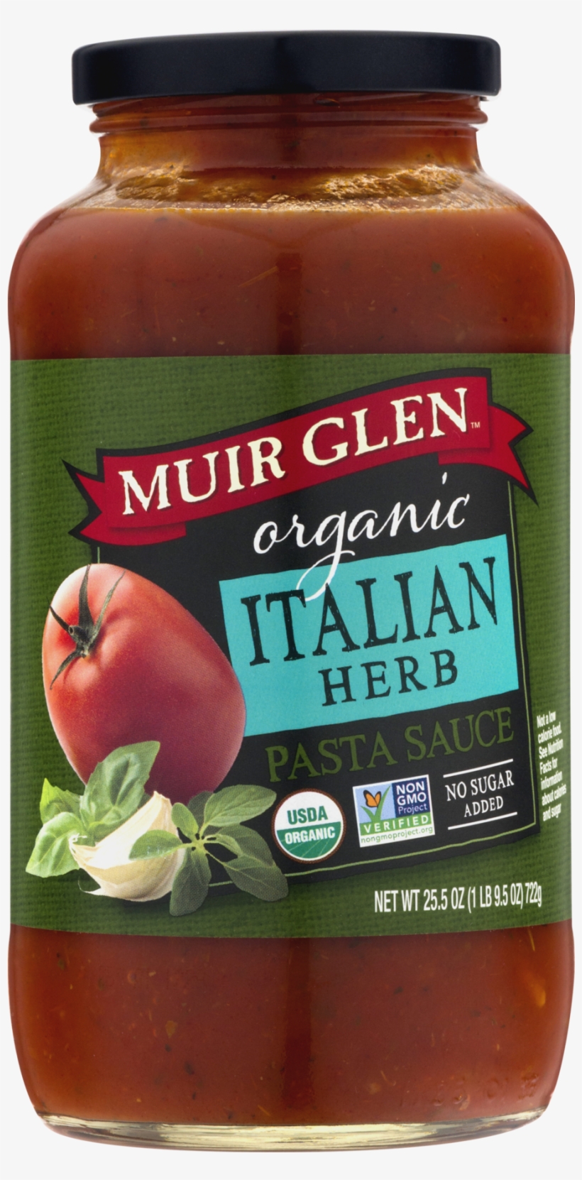 Muir Glen Organic Pasta Sauce, Italian Herb, No Sugar - Muir Glen Organic Pasta Sauce, Italian Herb - 25.5, transparent png download