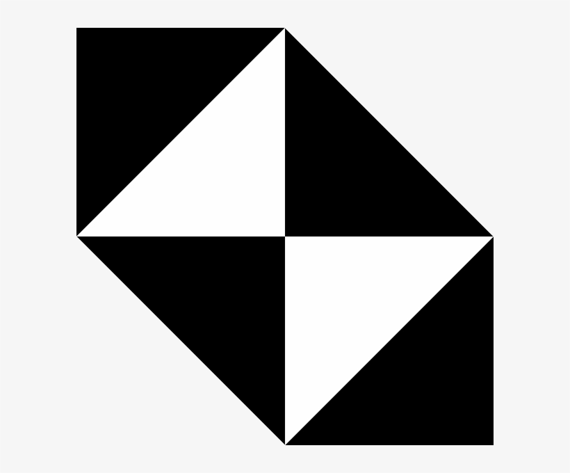 Geometric Shapes Transparent Image - Black And White Geometric Shapes, transparent png download