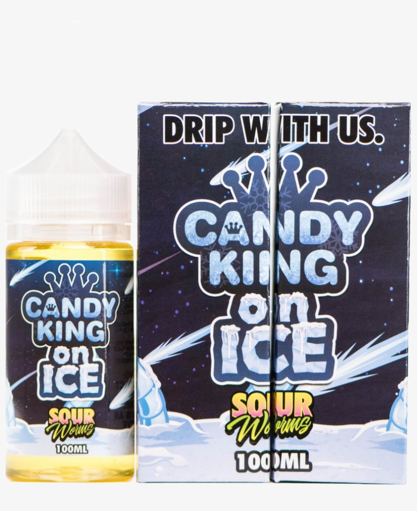 Candy King Sour Worms On Ice 100ml - Electronic Cigarette Aerosol And Liquid, transparent png download