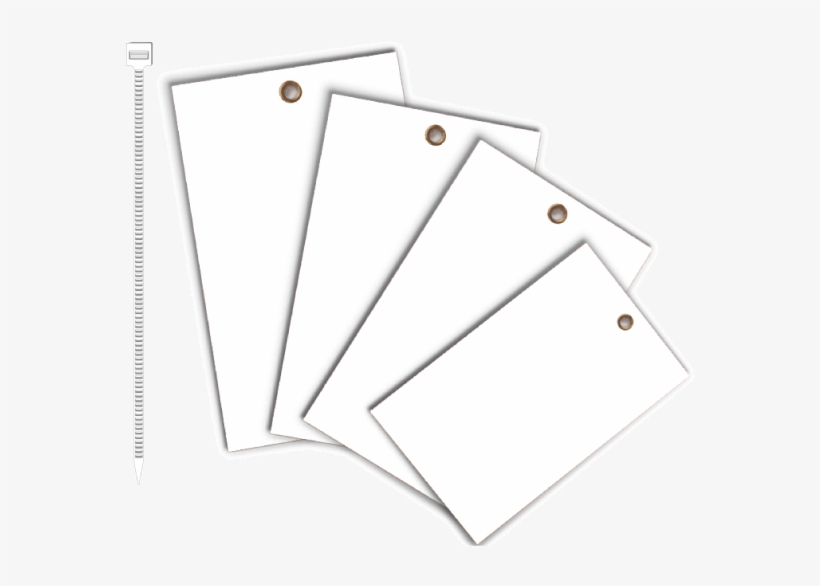 White Write-on Vinyl Tag - Card Stock, transparent png download