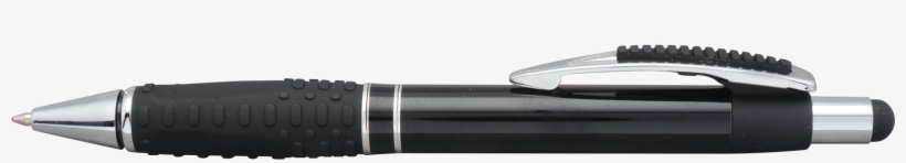 #691 Bandero Stylus Black Pen W/silver Trim & Black - Stylus, transparent png download