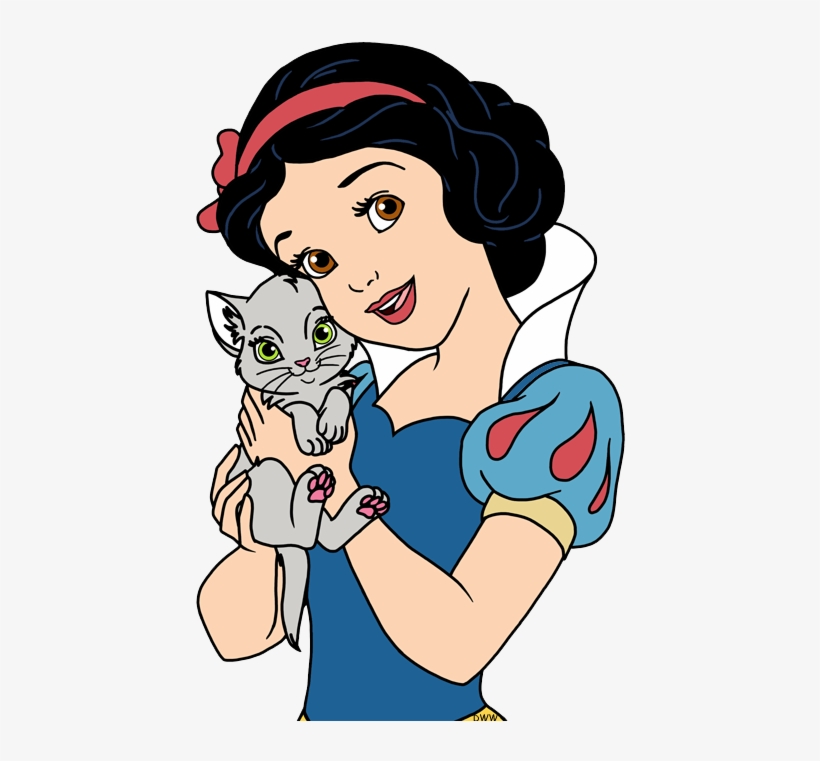 Snowwhite-kitten - Snow White And The Seven Dwarfs, transparent png download