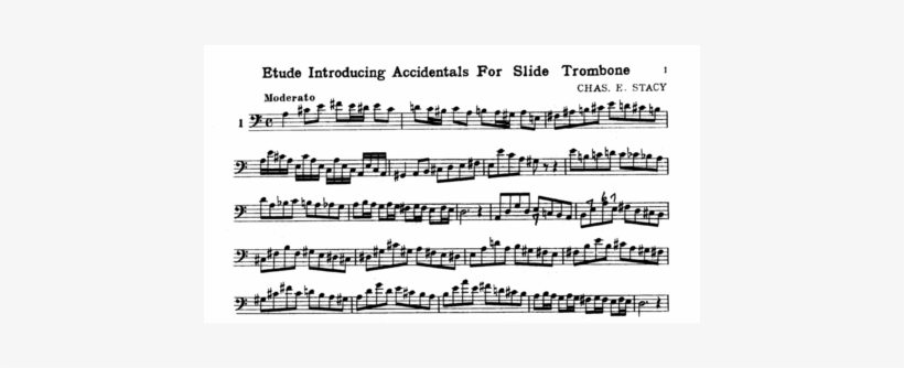 Stacy's Successful Studies For Trombone - Document, transparent png download