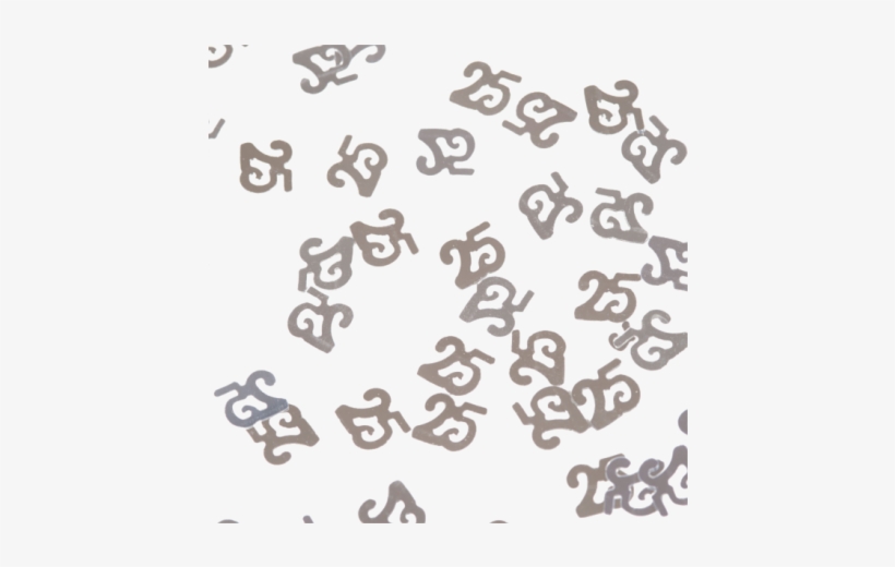 Konfetti Zahl - 25 - Silber - Streudeko 25 Silber, transparent png download