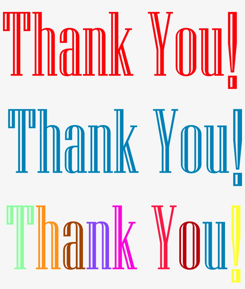 Three Thank You Niagara Font Clipart - Choice: Seasons Of Loss And Renewal After A Father's, transparent png download