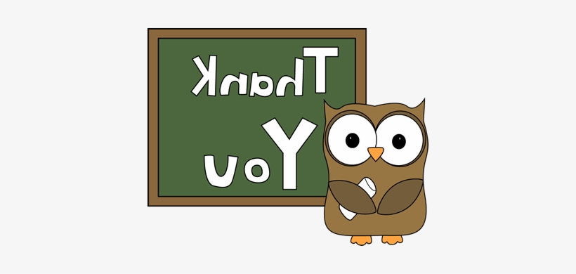Owl Chalkboard Thank You - Royalty-free, transparent png download