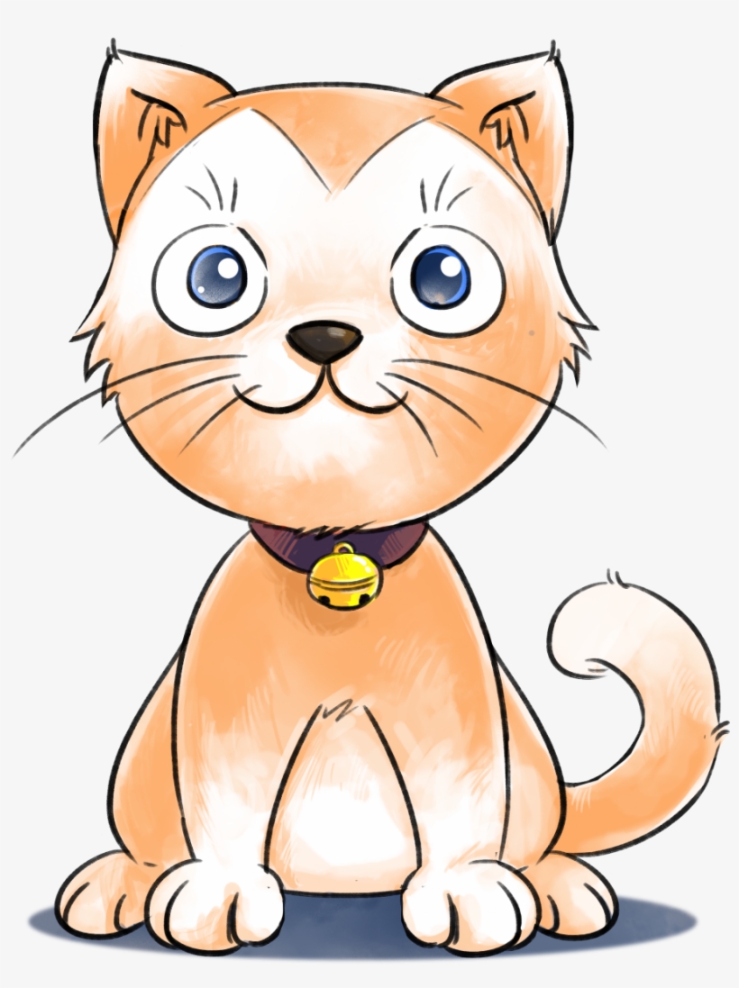 Cute Cat - Cartoon, transparent png download