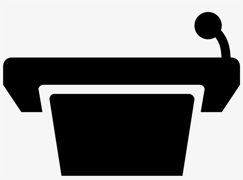 This Icon Represents A Podium Without A Speaker - Public Speaking Icon Png, transparent png download