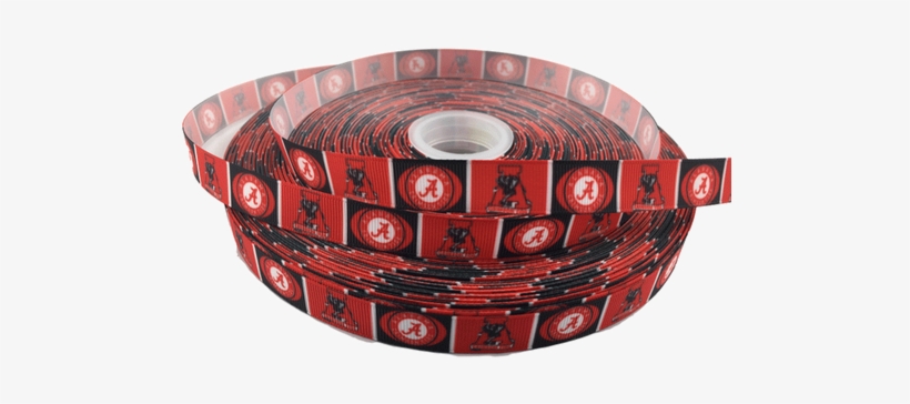 Alabama Crimson Tide Grosgrain Ribbon 5/8" - Circle, transparent png download