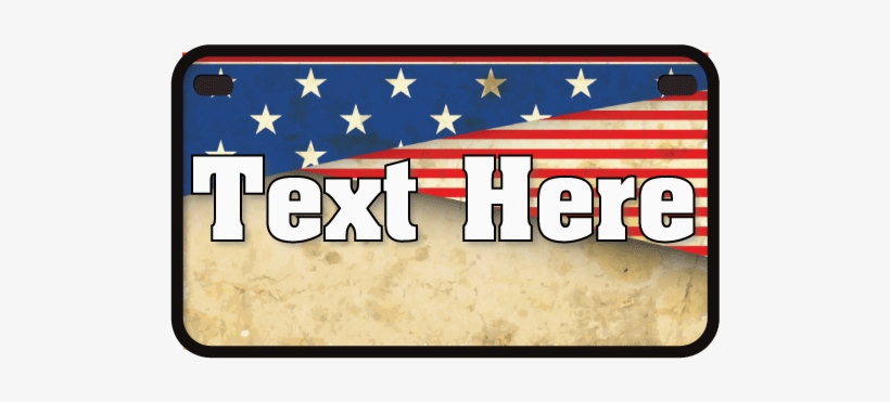 Personalized License Plate - Flag, transparent png download